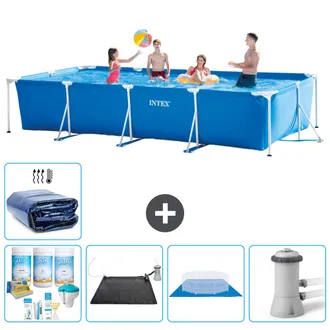 Intex Piscina Con Estructura Rectangular - 450x220x84 Cm - 7-piezas S20074