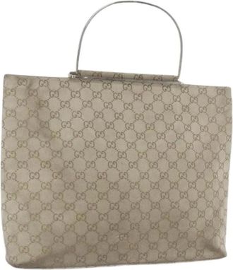 Gucci Pre-owned Handbags, female, Beige, Size: ONE SIZE Pre-owned Vintage Handbag