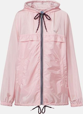 Prada Giacca in Re-Nylon con cappuccio