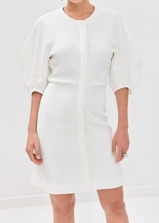 Proenza Schouler Goldie Mini Dress In White