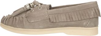 Notre-V Schoenen, Dames, Grijs, 39 EU, Leer, Zalama-31 Loafer