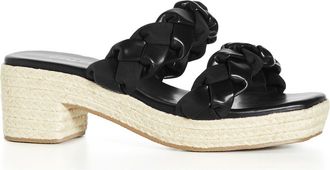 City Chic Roxy Platform Sandal in Black at Nordstrom Rack, Size 12