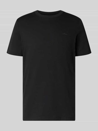 s.Oliver Red Label Regular Fit T-Shirt aus reiner Baumwolle in Black, Gr&ouml;&szlig;e XXL