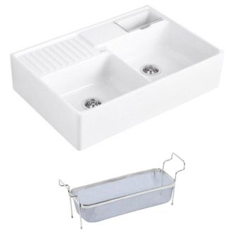 Villeroy & Boch Villeroy&boch - Villeroy Et Boch Fregadero De Cocina Tradition Sello 89,5 X 63 Cer&aacute;mica Blanco Desag&uuml;e Manual + Cesto Para Platos