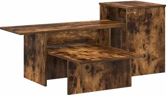 vidaXL Mesa Consola Roble Ahumado 91,5 X 35 X 38,5 Cm Vidaxl