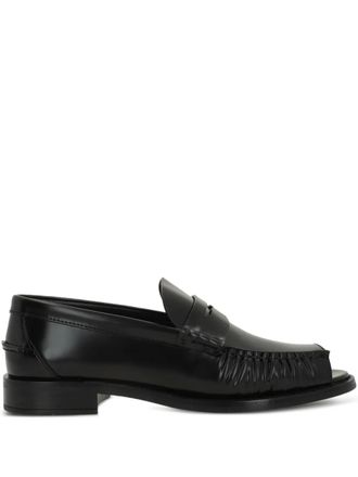 Prada open-toe loafers - Black