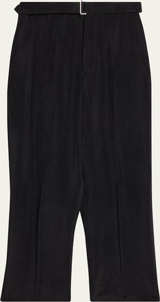 Officine G&eacute;n&eacute;rale Mens Nash Japanese Cupro Wide-Leg Pants