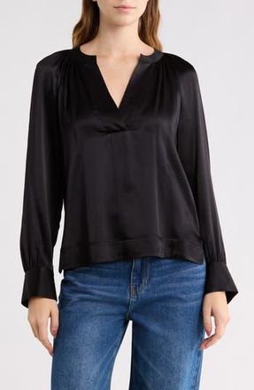 Rails Wynna Long Sleeve Top in Black at Nordstrom Rack, Size Xx-Small