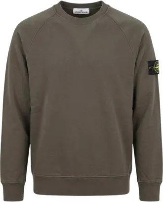 Stone Island Felpa in cotone fleece - - Sweatshirts & Hoodies - Uomo - Grigio - M