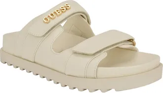 Guess Fabulon Slide Sandal in Ivory at Nordstrom Rack, Size 10