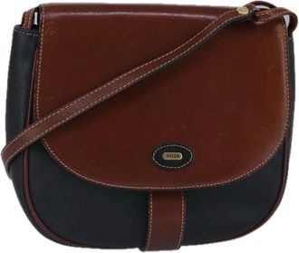 Bally Vintage Leather Leather Shoulder Bag Bag (Pre-Owned)