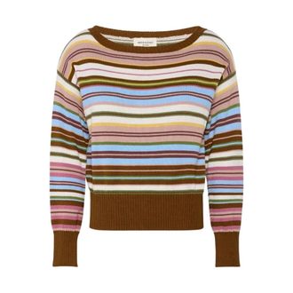 Max Mara Maglia Basic - Dames - Ronde hals truien - Veelkleurig - L - Katoen - Truien & Vesten