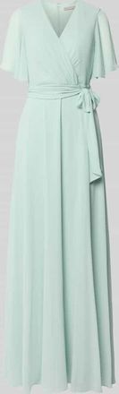 Christian Berg Cocktail Regular Fit Abendkleid mit V-Ausschnitt in Mint, Gr&ouml;&szlig;e 36