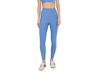 Beyond Yoga Spacedye Caught In The Midi High-Waisted Legging Womens Casual Pants Wild Flower Blue Heather : 2XL (US Womens 18-20)