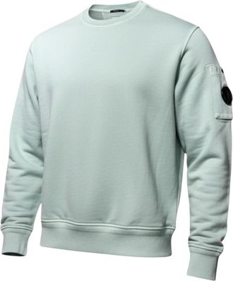 C.P. Company Diagonal Crew Neck Resist Dyed Sweat - Heren - Sweatshirts - Blauw - 2XL - Katoen - Hoodies & sweatvesten