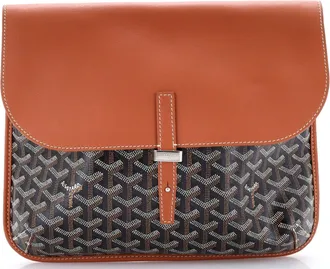 Goyard Coursier Messenger Bag Coated Canvas and Leather