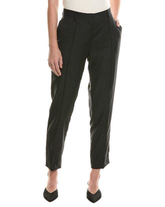 Officine G&eacute;n&eacute;rale Officine Generale Roxane Pinstripe Wool Pant