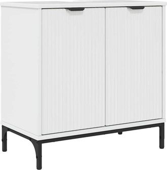 vidaXL Gabinete De Lavabo Para Ba&ntilde;o Brillante 60.5 X 33.5 X 61 Cm Vidaxl