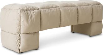 HKliving Puffy Lobby Bank, 140 cm, pebble