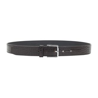 Frankie Shop Belts, female, Brown, Size: M Toni Croc Belt