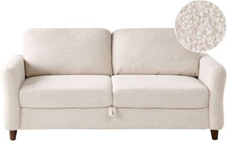 Beliani Sofa 3 Seater MARE Boucle Beige