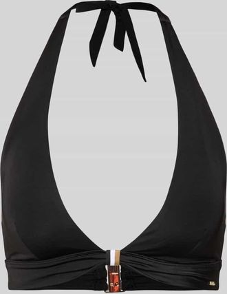 HUGO BOSS Bikini-Oberteil mit Neckholder Modell BOSS CODES in Black, Gr&ouml;&szlig;e XL