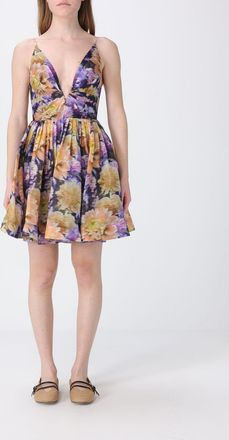 Zimmermann Abito mini Zimmermann in seta e lino con stampa floreale