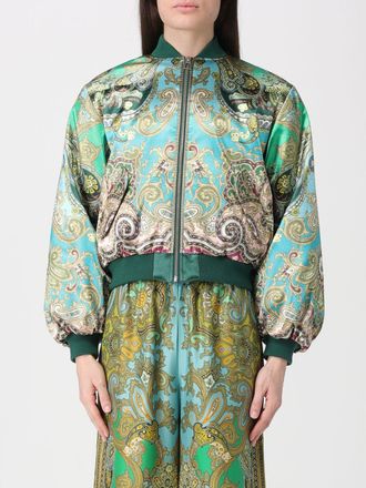 Alemais Bomber Alemais in tessuto riciclato con stampa etnica