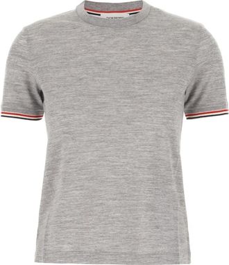 Thom Browne T-shirt - Dames - T-shirts - Grijs - L - Katoen - Tops