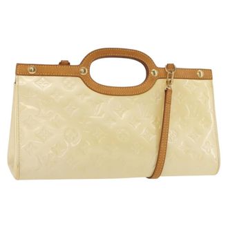 Louis Vuitton Roxbury Drive Handbag Monogram Vernis Yellow Patent_Leather Handbag (Pre-Owned)