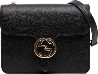 Gucci Pre-owned Gucci Small Dollar Calfskin Interlocking G Crossbody Unisex OK7HN8BK6ZY8VFFP