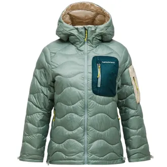 Peak Performance Womens Helium Utility Down Hood Jacket Green L
