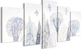 OEM Cuadro Sobre Lienzo Italiano De 100 X 50 Cm, Pent&aacute;ptico - Estilo Escandinavo - Naturaleza Cuadro Sobre Lienzo Italiano De 200 X 100 Cm, Pent&aacute;ptico - E