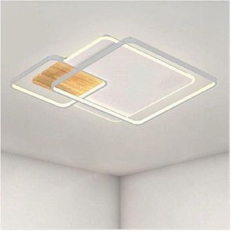 Trade Shop Trade Shop Traesio - Plafoniera Led 40w Quadrati Bianco Lampadario Soffitto Moderno Luce Naturale 70852