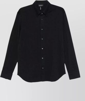 Emporio Armani logo shirt button down collar