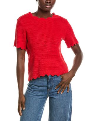 CeCe by Cynthia Steffe Cece Pointelle Sweater