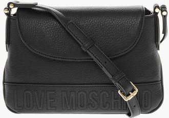 Moschino LOVE Textured Faux Leather Crossbody Bag size Unica