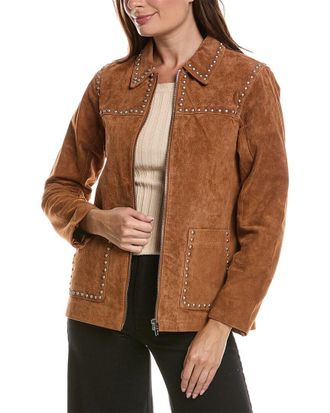 Blank NYC Blank Nyc Roasted Walnut Suede Jacket