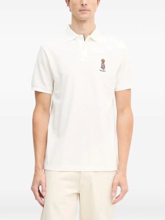 Hackett embroidered-logo polo shirt - Wit