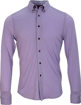 Lords of Harlech Shawn Merino Shirt in Lavender at Nordstrom, Size Xx-Large