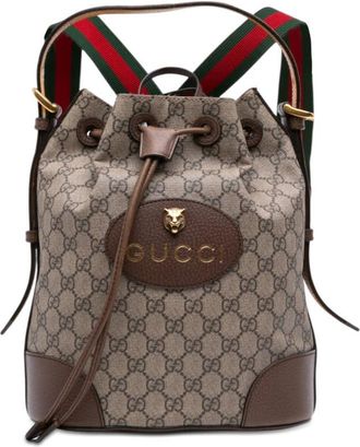 Gucci Pre-owned Gucci GG Supreme Neo Vintage Drawstring Bucket Bag Ladies 41NAL90M458Y50E0