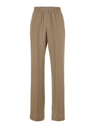 Golden Goose Beige Pinstriped Trousers