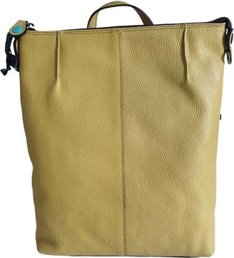 Gabs Grote leren rugzak Shopper Vinaigrette - Dames - Rugzakken - Geel - ONE Size - Leer - Tassen