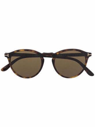Tom Ford Eyewear Occhiali da sole tondi Aurele - Marrone