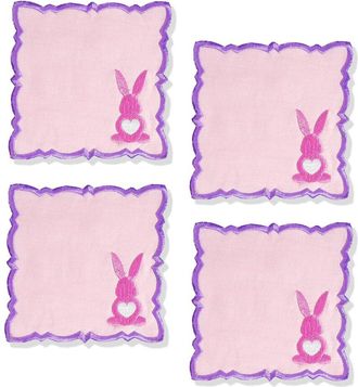 Tiramisu Set Of 4 The Blossom Bunny Cocktail Napkins