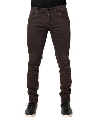 Daniele Alessandrini Cotton Mid Waist Skinny Men blue Mens Jeans