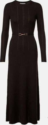 Gabriela Hearst Imagene rib-knitted wool midi dress