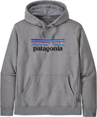 Patagonia P-6 Logo Uprisal Hoody - Heren - Sportshirts - Grijs - XL - Katoen - Fitness