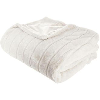 Atmosphera Atmosphera - Manta manoir De Pelo Sint&eacute;tico - Blanco 180 X 230 Cm Cr&eacute;ateur DInt&eacute;rieur