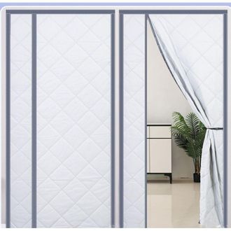 OEM Cortina T&eacute;rmica Magn&eacute;tica Fillis 100 X 220 Cm, De Piel Sint&eacute;tica, Aislante, Resistente Al Viento, Para Balc&oacute;n, Sala De Estar, Terraza, Color Gris